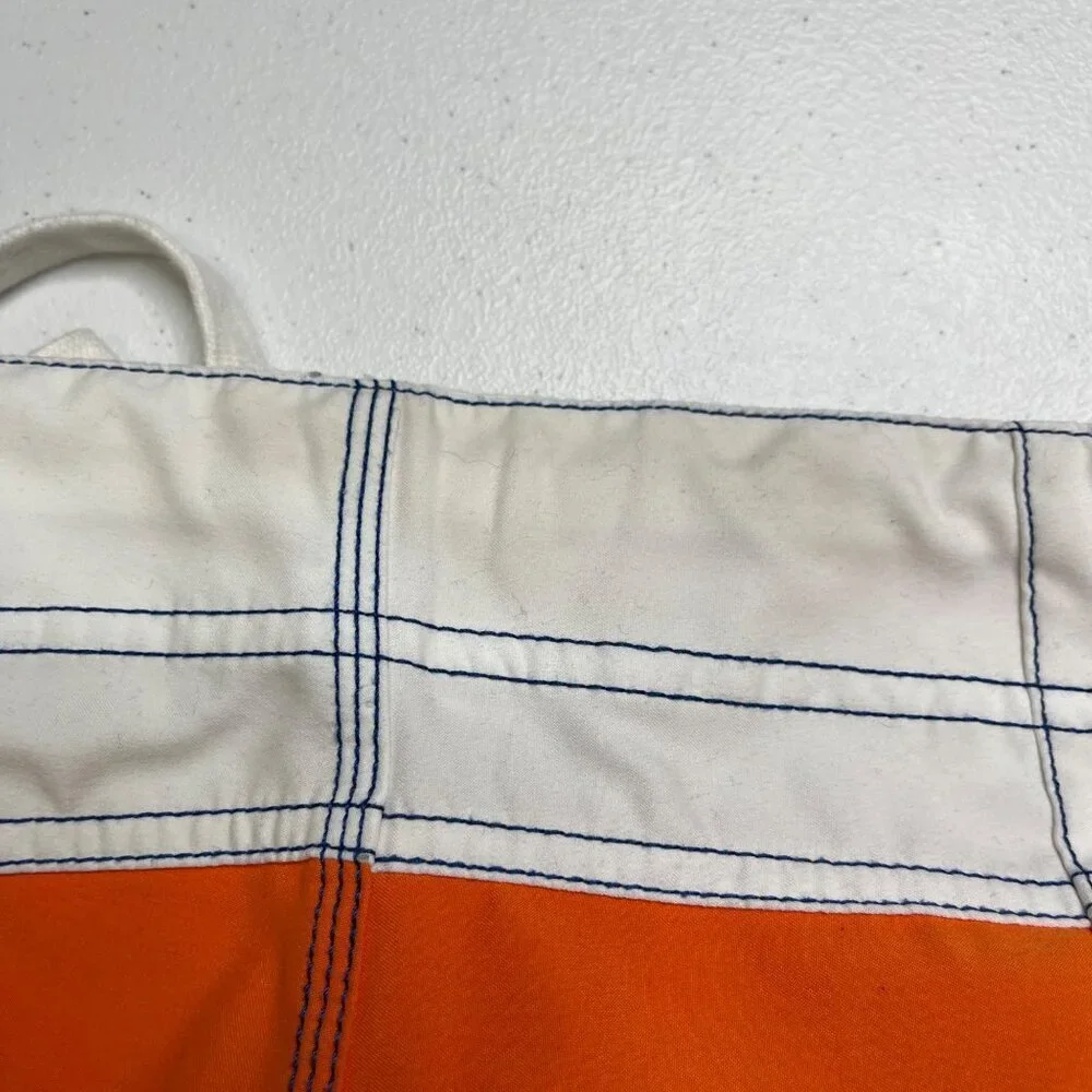 Nautica Retro Colorblock Board Shorts‎ Men's 32 Logo Surf Beach Vacation